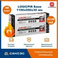 Плиты PIR (пир) теплоизоляции LOGICPIR Баня 1190х590х30мм, 48 плит, 33.66 м2 / утеплитель для стен 30мм фольгированный Технониколь