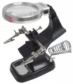 Настольная лупа третья рука - стенд для пайки, 3X/4,5Х, LED подсветка