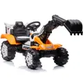 Электромобиль детский экскаватор с ковшом Tommy Force оранжевый, для детей от 3 до 6 лет