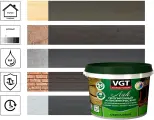 Лак VGT, акриловый, с антисептиком, для дерева, венге, 2.2 кг