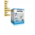 (15 шт.) Светодиодная лампочка Smartbuy MR16 GU5.3 220V 7W(600lm) 4000K 4K 50x45 пластик SBL-GU5_3-07-40K-N Нейтральный белый. Цоколь GU5.3