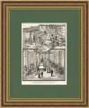 Институт лечебной гимнастики в Штутгарте, старинная ксилография