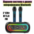 Караоке система с RGB подсветкой (2 микр, Bluetooth 5.0) Орбита OT-ERM14 Черная