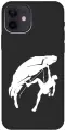 Силиконовый чехол на Apple iPhone 12 / 12 Pro / Эпл Айфон 12 / 12 Про с рисунком Climbing W Soft Touch черный