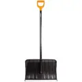 Скрепер для снега Plantic Snow, деревянный черенок, 144 см, алюминиевый ковш, черный