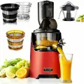 KUVINGS Медленная соковыжималка EVO820 PLUS - Соковыжималка для фруктов и овощей холодного отжима Coldpress красная