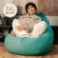 F78 Кресло мешок XXXL стандарт+ Бирюзовый 3XL Велюр
