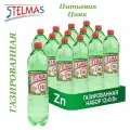 Вода питьевая STELMAS (Стэлмас) Цинк+Селен 0,6 л х 12 бутылок, газированная, пэт
