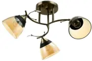 BayerLux Люстра потолочная BayerLux «Аста», 3хЕ27, 40 Вт, бронза, 65×65×26 см
