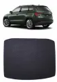 Коврик ЭВА (ЕВА) Skoda Karoq багажник 2017 - (Шкода) / цвет Бежевый c коричневой окантовкой. Фактура - сота /EVA Smart