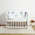 Бортики с вышивкой Лошадка, для кроватки 120*60 см, однотонные, без рисунка, для новорожденного, KrisFi