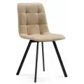 Стул Чилли woodville бежевый, ткань, металл, мягкое сиденье, без подлокотников