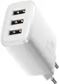 Зарядное устройство BASEUS Compact Charger 3U 3USB, 3.4A, 17W, белый (CCXJ020102)