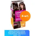 L'Oreal Paris Casting Creme Gloss стойкая краска-уход для волос, 412 какао со льдом - 6 шт