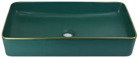 1061 Накладная раковина Golden Meadow, 605х350х110 мм, цвет зеленый (шт)