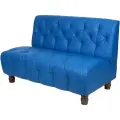 Диван прямой модуль 120х74х86 см, нераскладной, синяя экокожа