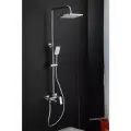 Душевая система со смесителем и тропическим душем Frap F2486 цвет хром