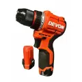 DEVON Электрическая дрель-шуруповерт с литиевой батареей 12 В. Две батарейки