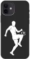 Силиконовый чехол на Apple iPhone 12 / 12 Pro / Эпл Айфон 12 / 12 Про с рисунком Football W Soft Touch черный