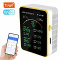 Tuya WiFi 15in1 Детектор качества воздуха Бытовой портативный AQI PM0.3 PM1.0, Top Auto