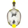 Полнолицевая маска для плавания (снорклинга) SARGAN Галактика Премиум цвет прозрачный/желтый (L/XL)