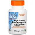 Капсулы Doctor's Best High Potency Serrapeptase 120 000 SPU, 90 шт.