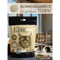 ELITECAT Наполнитель комкующийся, растительный Tofu Original, 12л / 5.4кг