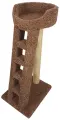 Когтеточка Лежанка с лестницей Пушок ковролин греча (1 шт)