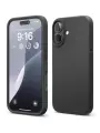 Elago силиконовый чехол для iPhone 16, Soft silicone (Liquid) Black