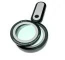 Лупа ручная 10x 75mm / 30x 60mm FD-8895 с подсветкой 21 LED