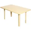 Стол садовый 140х80х71 см пластик бежевый