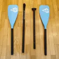 Весло Skatinger голубое двухлопастное для SUP-доски, каяка