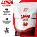 Гейнер + креатин для набора мышечной массы, мышц, похудения 2SN Gainer + creatine 5кг малина