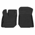 Коврик салонный резиновый (черный) для Renault Sandero (14-18) (передний ряд сидений) (Борт 4см)