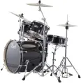 Drum and hardware set Pearl Export EXX725/C31 - Ударная установка в составе: большой барабан 22x18, малый барабан 14x5.5, томы 12x8 и 13x9, напольный том 16x16, набор стоек HWP-830 и тарелки PCP-204S. Цвет #31 Черный Jet