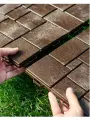 Плитка садовая модульная из полипропилена Брус (9шт - 1м2) (шоколад)