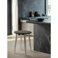 Табурет Mr.Koff, для кухни, круглый, черно-серый, МДФ/металл, 35х35х45 см