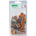 Клемма 3-проводная Wago 50 штук, прозрачный, арт. 221-413