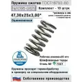 Пружина сжатия 1086-0829 L 47,30 мм; d 3,00 мм; D 25 мм ГОСТ 18793-80 (комплект 10 штук)