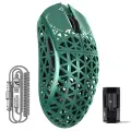 Беспроводная игровая мышь ATTACK SHARK R5Ultra из углеродного волокна 8K PAW3950MAX со спиральным кабелем 8K, Green