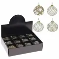 Украшение новогоднее Шар, набор из 12-ти шт, D=8 см, L=35 W=25 H=8,5 см