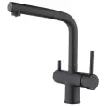 Смеситель для кухни под фильтр с выдвижным изливом KERN 2062 матовый черный