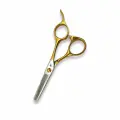 Ножницы для груминга для мелких работ филировочные Barracuda Gld line H22-4528