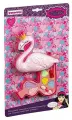 Набор детской декоративной косметики Bondibon Eva Moda Косметичка-фламинго раздвижная (ВВ4758)