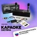 Караоке-система VOYOR, беспроводная, с микрофоном, Bluetooth, черная
