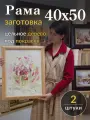 Деревянная рама 40х50 из натурального дерева, заготовка для картины, мозаики, вышивки 40 на 50 / 2 штуки