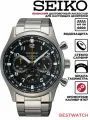 Наручные часы SEIKO, серебристый/черный