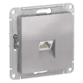 Розетка компьютерная RJ45, алюминий, Schneider Electric AtlasDesign