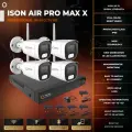Беспроводная система видеонаблюдения ISON AIR-PRO-MAX-X-4 на 4 камеры 8 мегапикселей