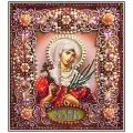 Набор для вышивания Образа в каменьях #77-и-16 Святая Валентина, Вышивка бисером, 14.5 x 16.5 см